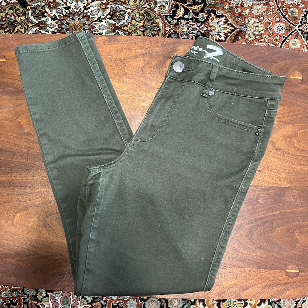 Seven7 Olive High Rise Skinny Jeans